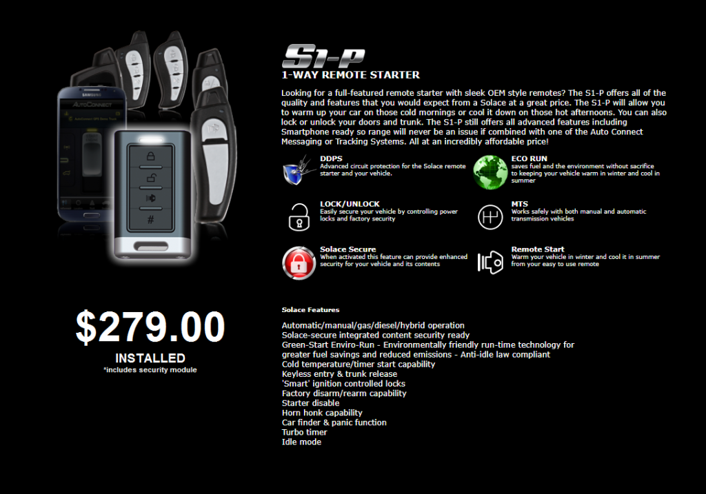 solace remote starter fob